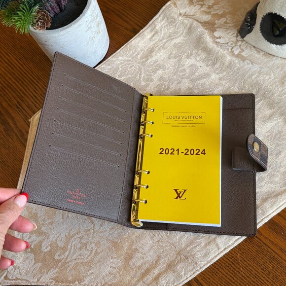 Louis Vuitton Ebene Med. Damier Address/notebook From FRANCE never used - Picture 8 of 16